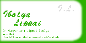 ibolya lippai business card
